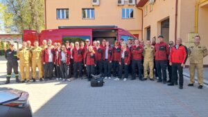 delegacja strażaków ze Szwajcarii z jednostki Feuerwehr Uznach-Schmerikon w powiecie przeworskim