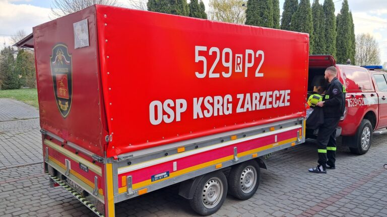 OSP KSRG Zarzecze z nowym sprzętem przeciwpowodziowym