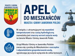 Susza hydrologiczna w gminie Jawornik Polski. Apel urzędu