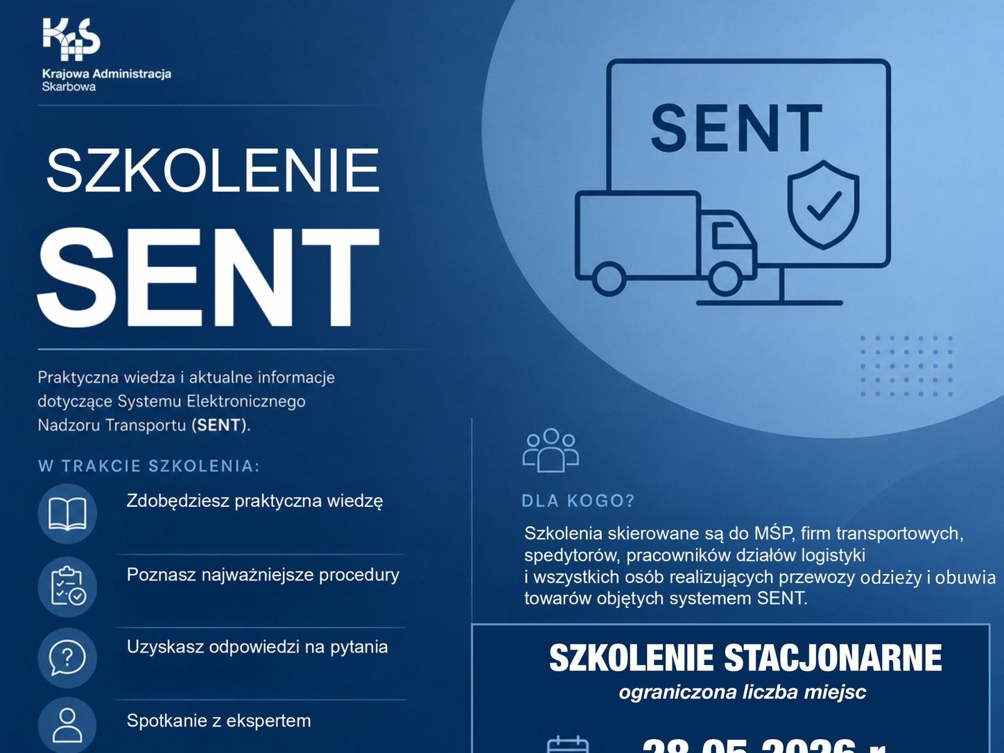 Lokalna Gazeta Internetowa 10 Kas Organizuje Bezpłatne Szkolenia Z Systemu Sent