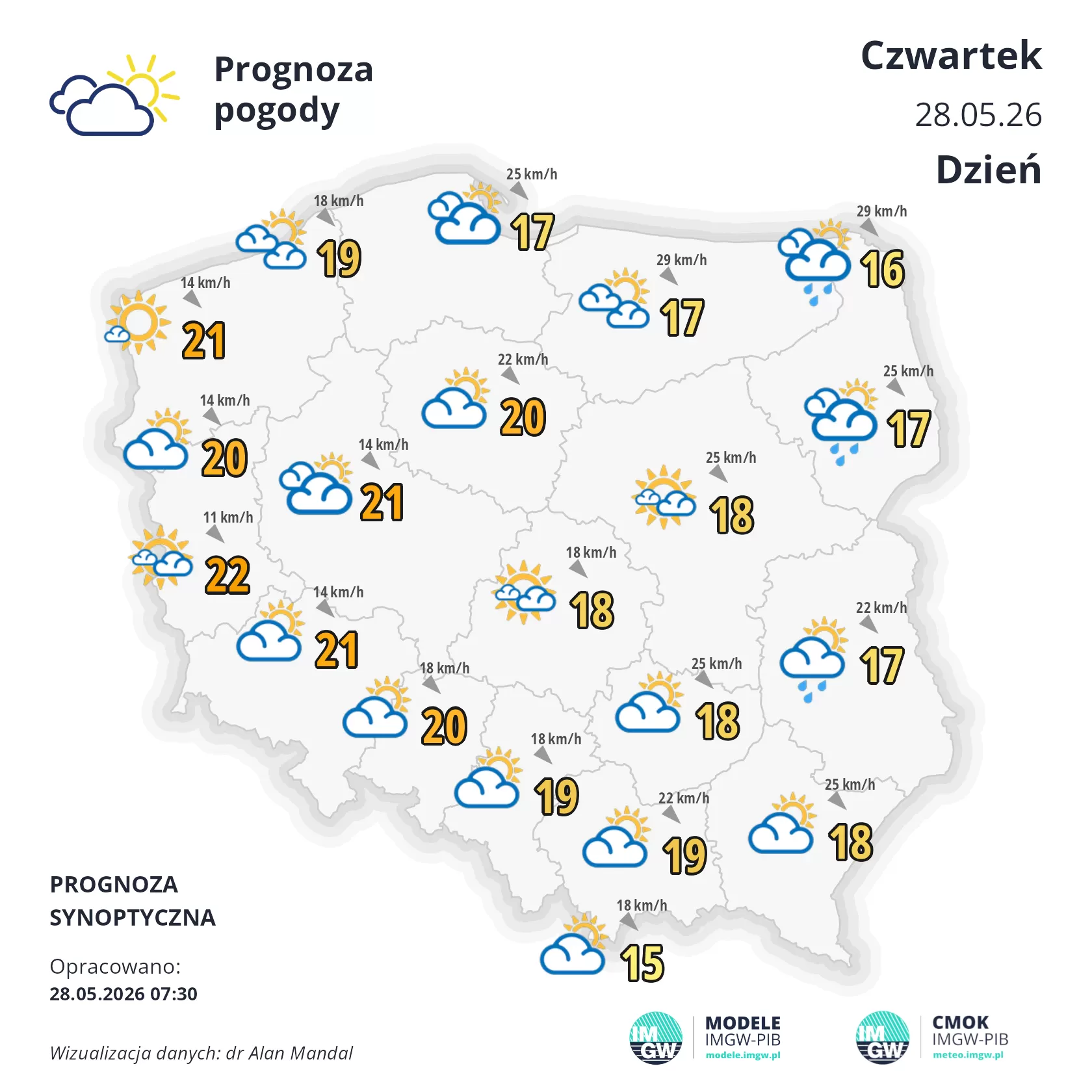 Mapa Pogodowa Polski 28 Maja 2026