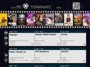Terminarz Kina Warszawa maj 2026