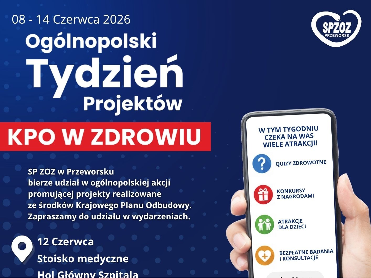 Zbadaj Się Za Darmo W Przeworsku! Szpital Ogłasza Wielki Weekend Ze Zdrowiem I Piknik Rodzinny
