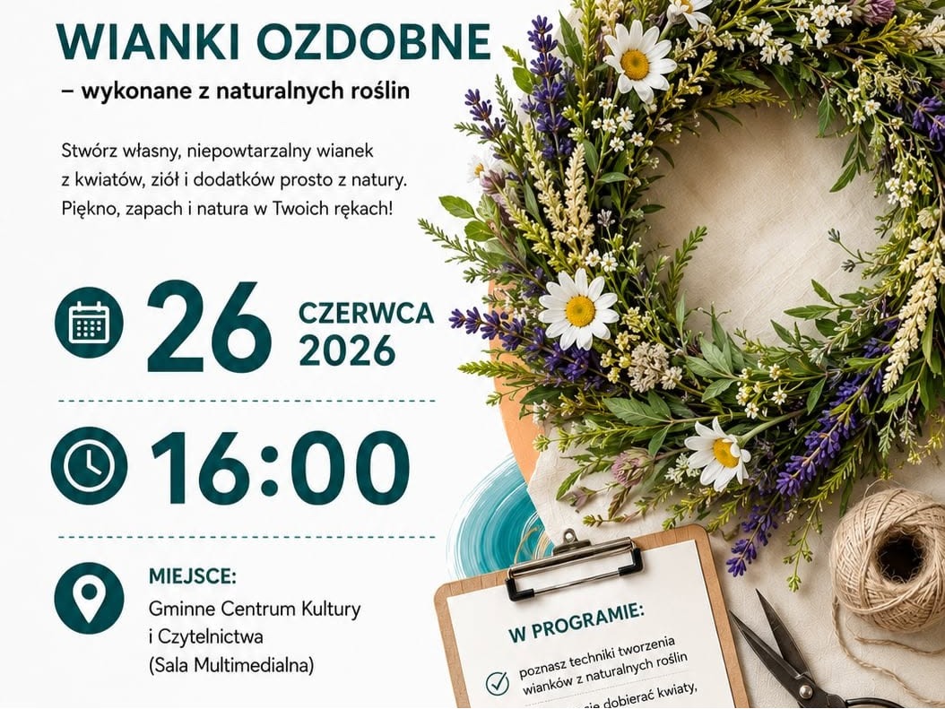 Lokalna Gazeta Internetowa 9 Bieszczadzki Uniwersytet Ludowy Poprowadzi Warsztaty Z Plecenia Wianków