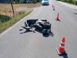 Zdarzenie drogowe na ul. Pod Rozborzem w Przeworsku