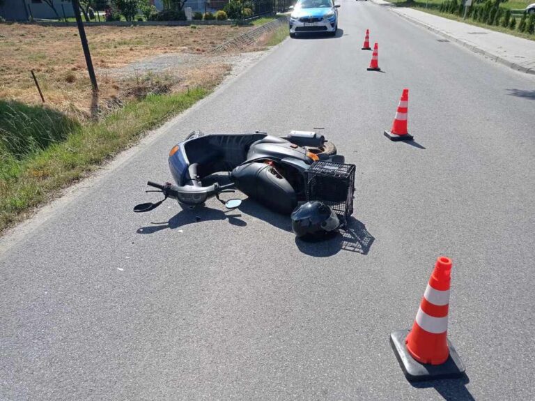 Zdarzenie drogowe na ul. Pod Rozborzem w Przeworsku