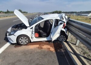 Zdarzenie drogowe na autostradzie A4