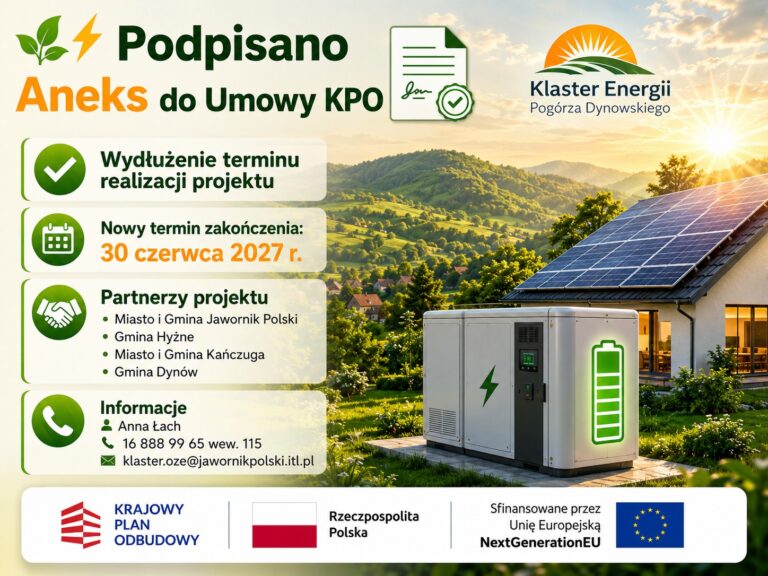 Więcej czasu na unijne miliony! Jawornik Polski i Kańczuga inwestują w darmową energię ze słońca