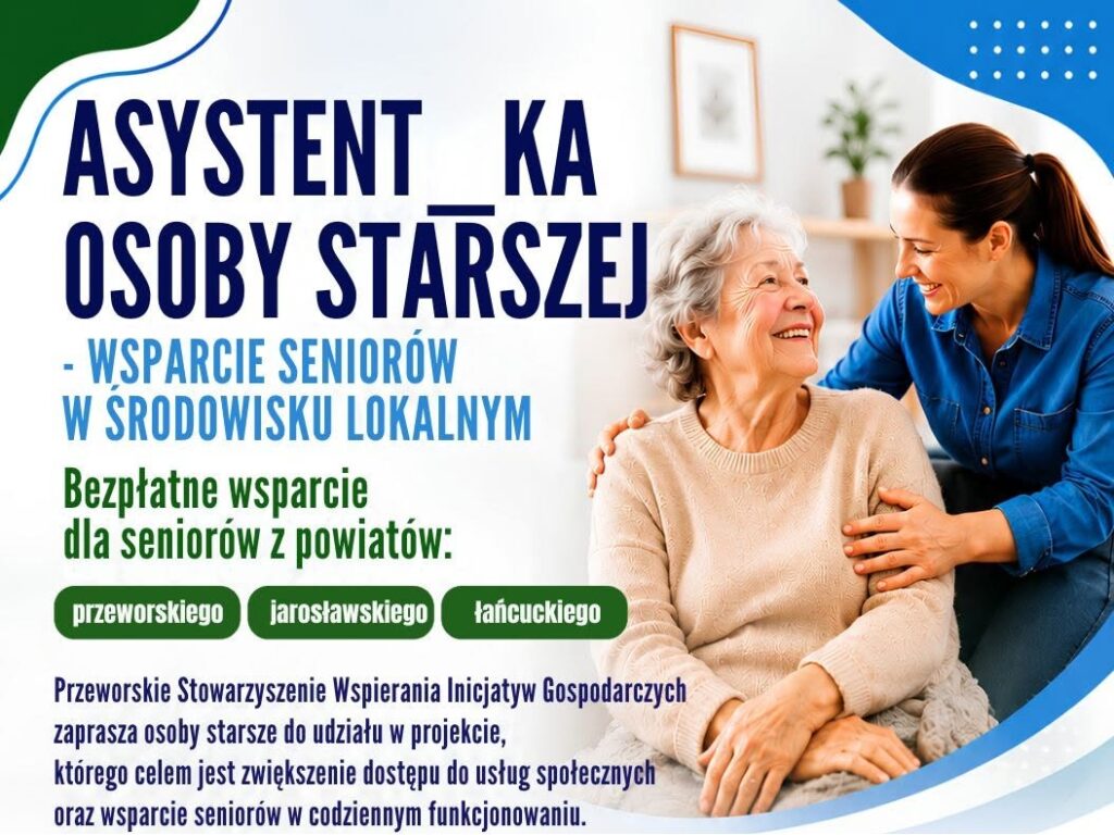 Przeworskie Stowarzyszenie Wspierania Inicjatyw Gospodarczych z dotacją 170 tysięcy złotych na wsparcie seniorów