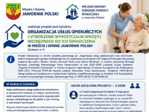 Nowe wsparcie dla seniorów. W Jaworniku Polskim rusza projekt opiekuńczy i wypożyczalnia sprzętu