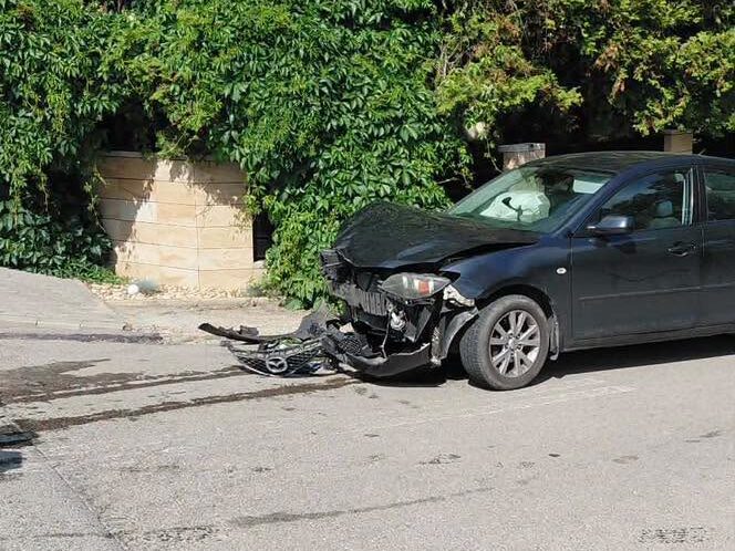 Zderzenie osobówek w Siedleczce