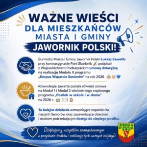 Pomoc, która ratuje codzienność. Jawornik Polski zdobył fundusze dla seniorów i dzieci