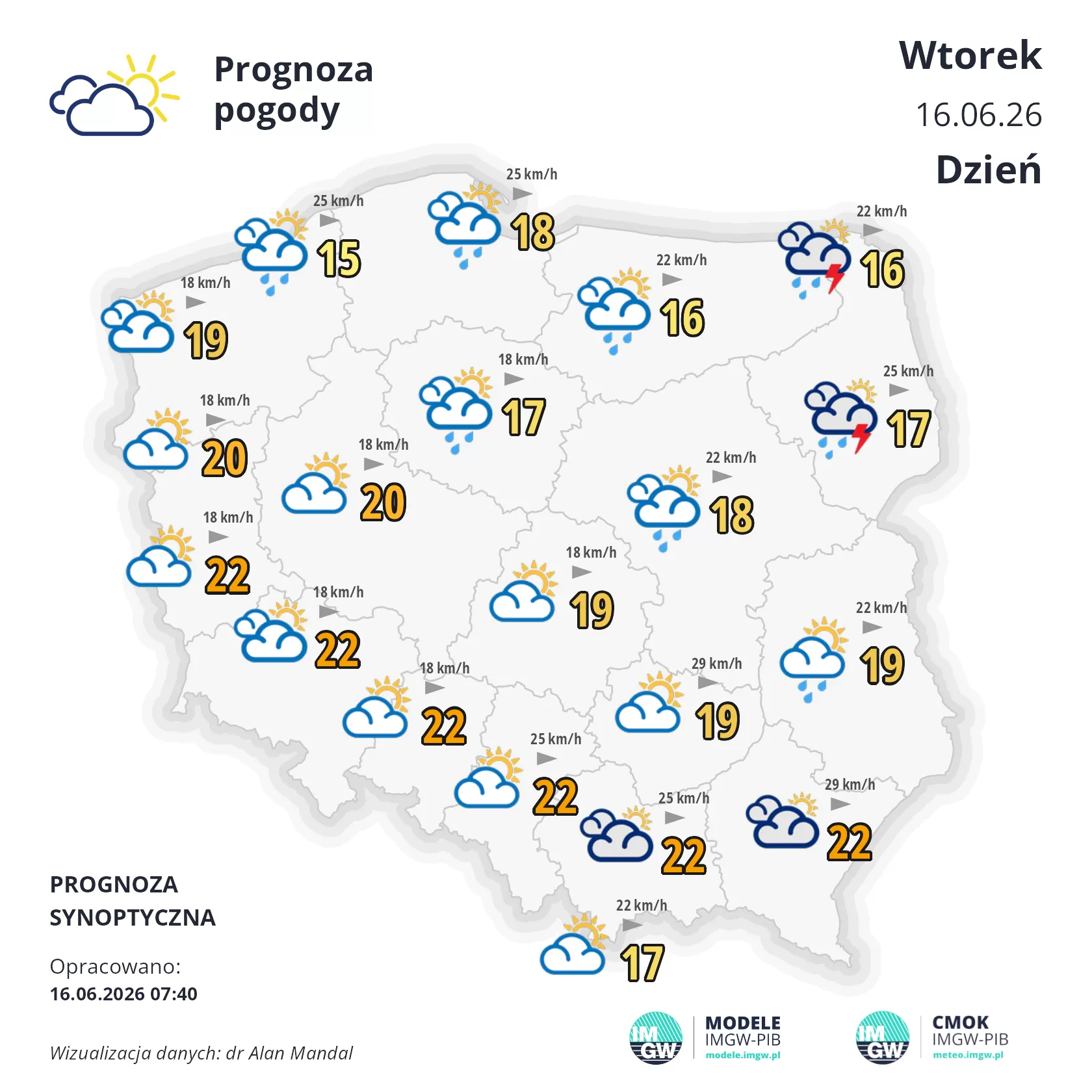 Lokalna Gazeta Internetowa 28 Mapa Pogodowa Polski 16 Czerwca 2026