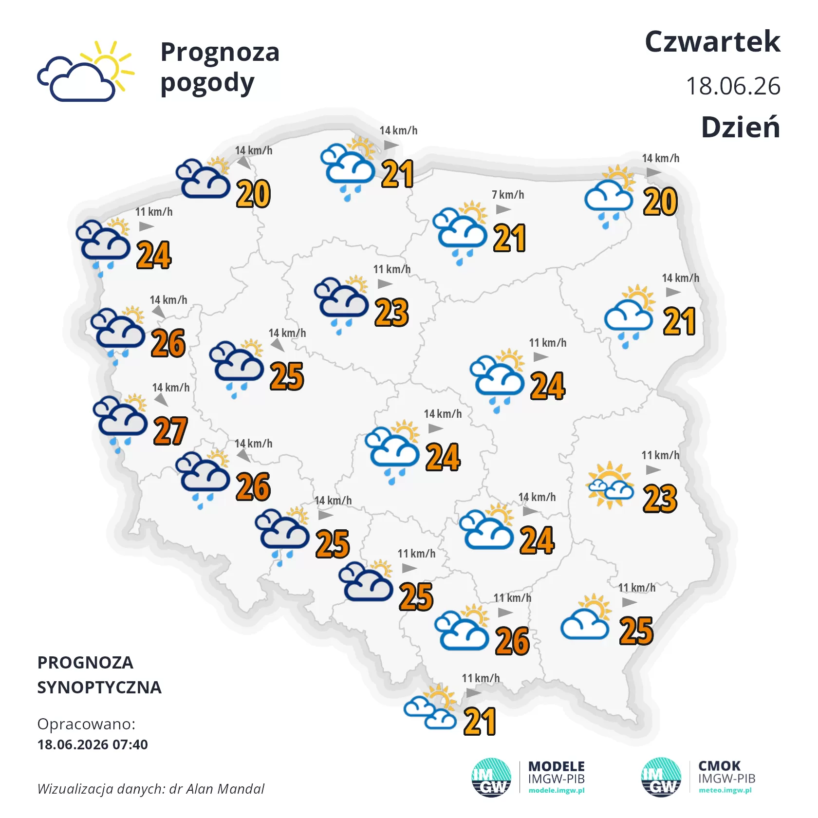 Lokalna Gazeta Internetowa 29 Mapa Pogodowa Polski 18 Czerwca 2026