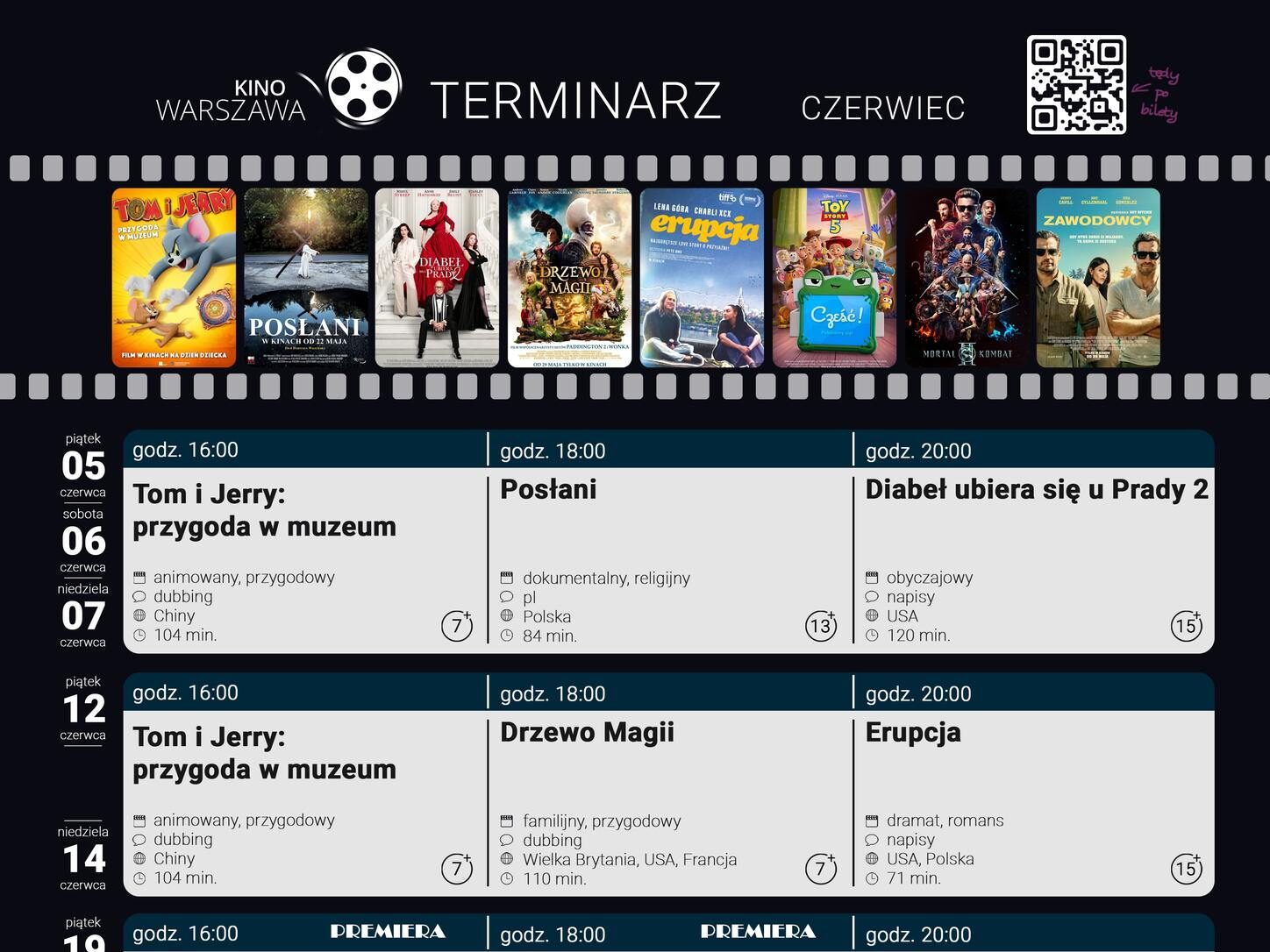 Terminarz Kino Warszawa W Przeworsku Na Czerwiec 2026