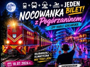 Pociąg, basen i DJ pod gołym niebem! Pierwsza taka nocna impreza dla dorosłych z "Pogórzaninem"