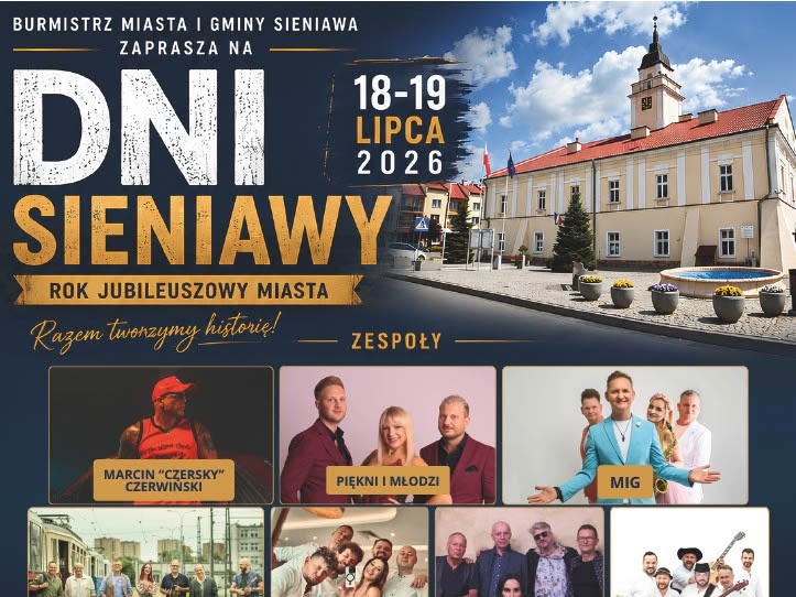 Lokalna Gazeta Internetowa 1 Dni Sieniawy 2026 Plakat