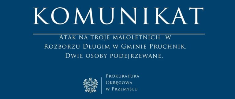 Atak na troje małoletnich w Rozborzu Długim w Gminie Pruchnik