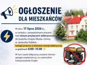Urząd Miasta i Gminy w Jaworniku Polskim będzie nieczynny 17 lipca