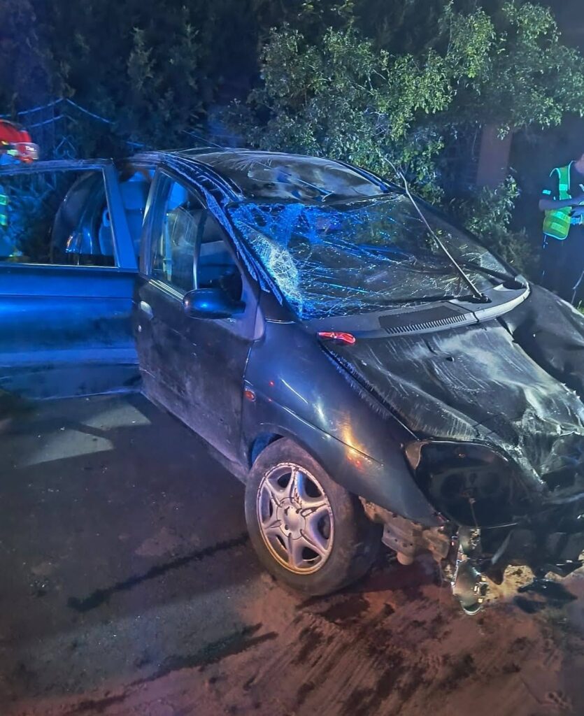 Dachowanie Samochodu Osobowego W Markowej. Strażacy Interweniowali W Sobotę