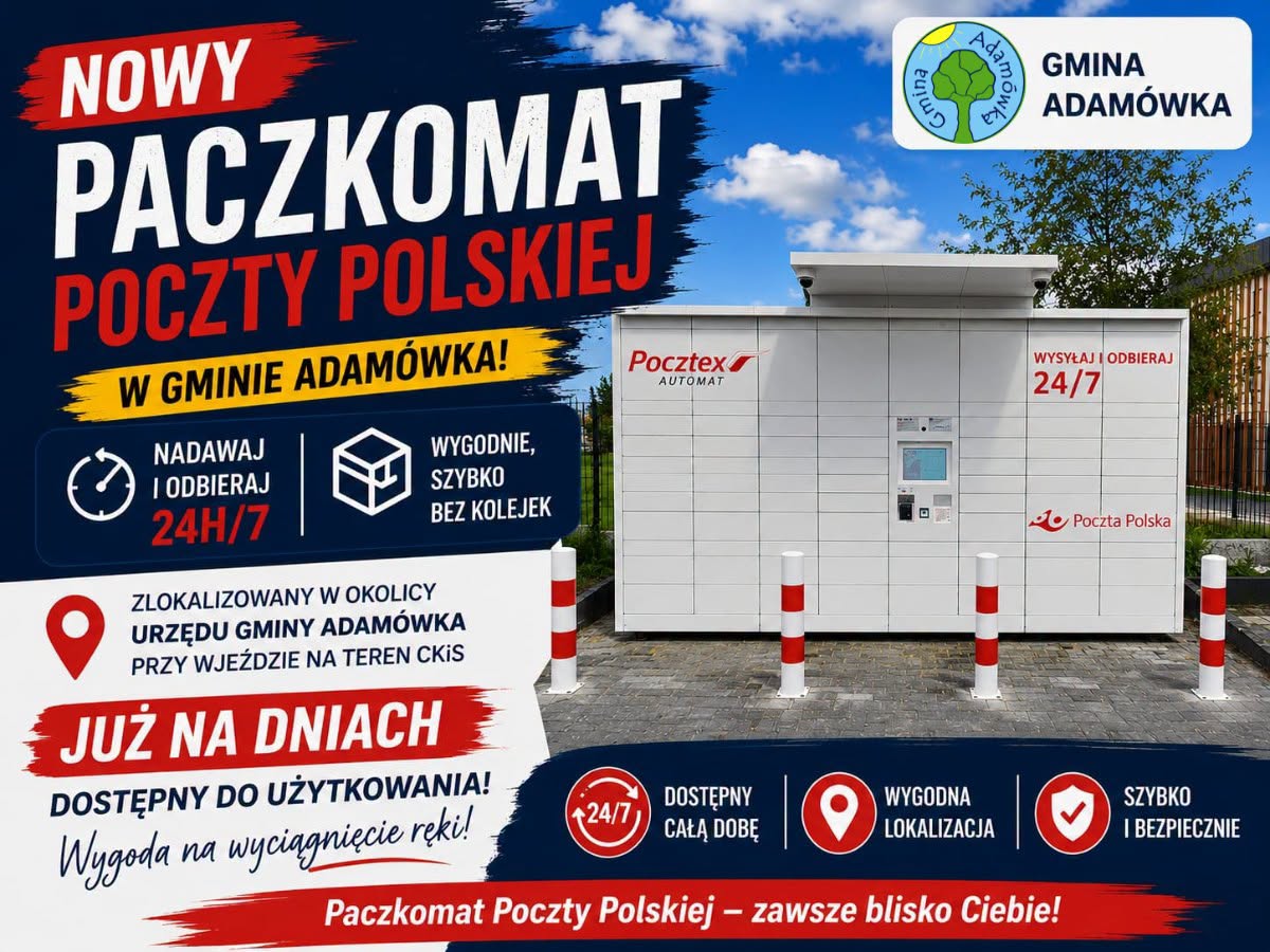 Lokalna Gazeta Internetowa 9 W Adamówce Stanie Automatyczny Punkt Paczkowy
