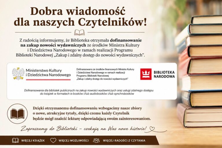 Nowości książkowe trafią do przeworskiej biblioteki