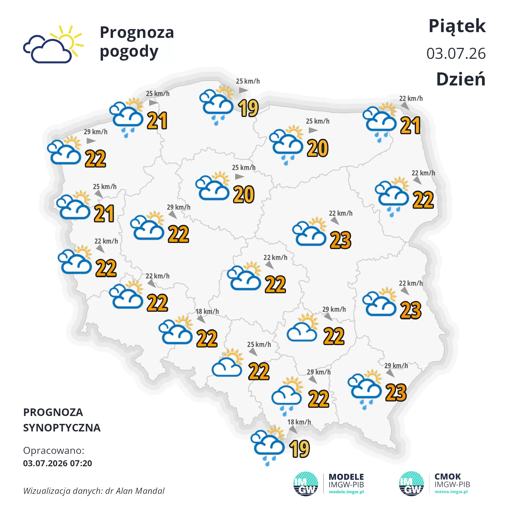 Lokalna Gazeta Internetowa 6 Mapa Pogodowa Polski 3 Lipca2026
