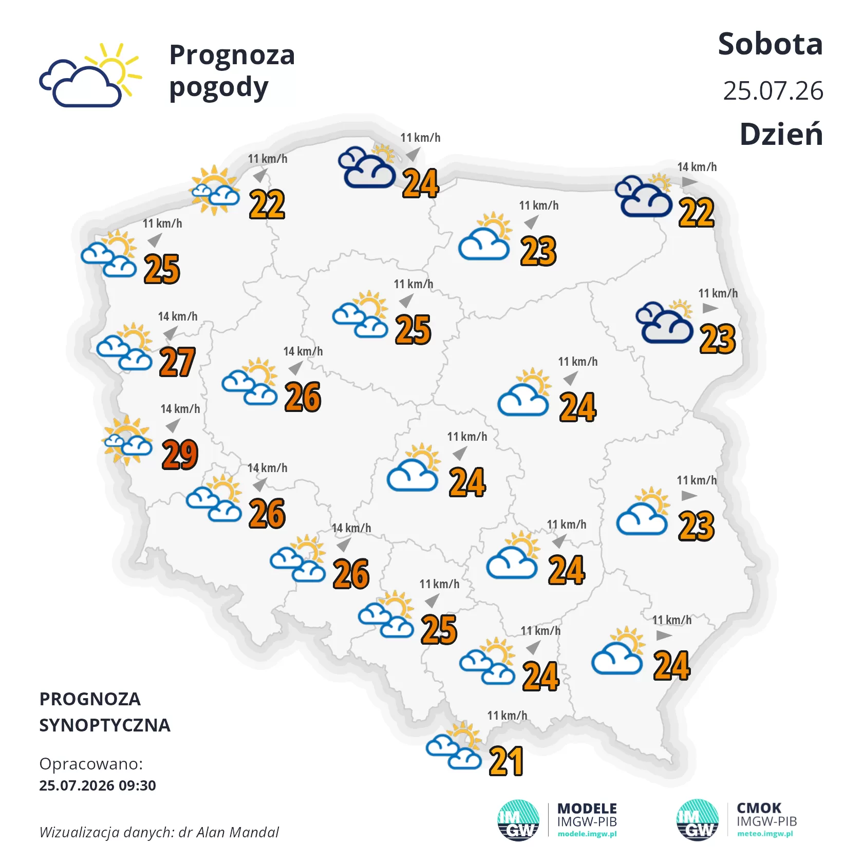Lokalna Gazeta Internetowa 7 Mapa Pogodowa Polski 25 Lipca 2026