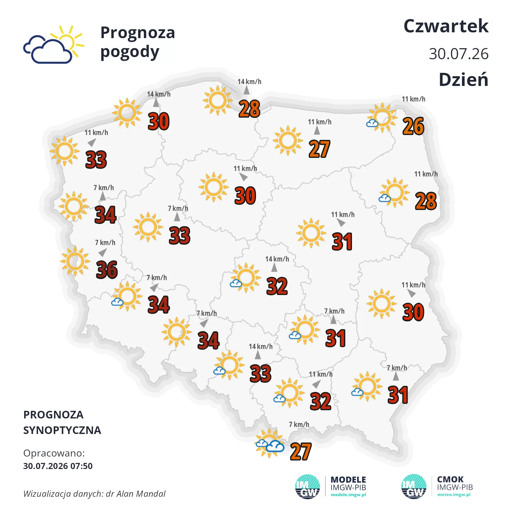 Lokalna Gazeta Internetowa 28 Mapa Pogodowa Polski 30 Lipca 2026