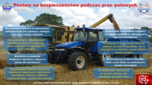 Zachowaj rozsądek i bezpieczeństwo w czasie prac polowych