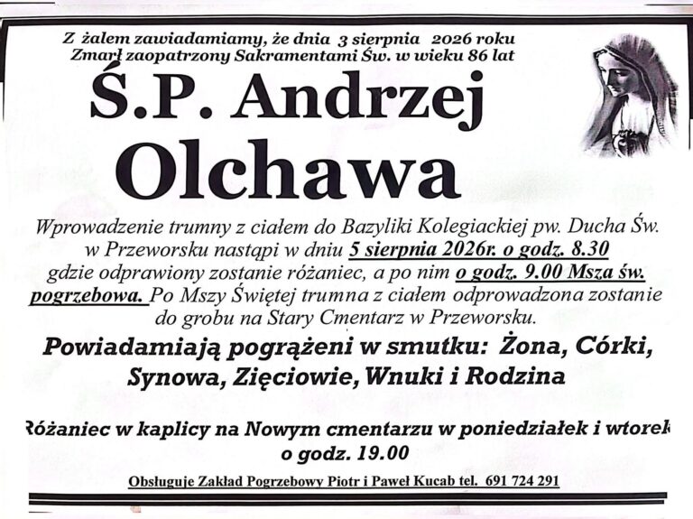 Zmarł Andrzej Olchawa