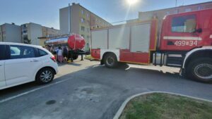 Awaria sieci wodociągowej w Kańczudze. Strażacy z OSP Markowa