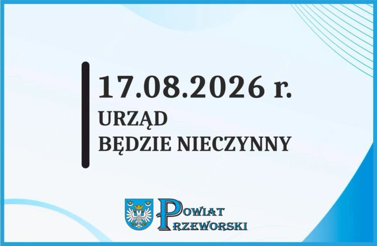 Starostwo odbiera urlopy za 15 sierpnia 2026