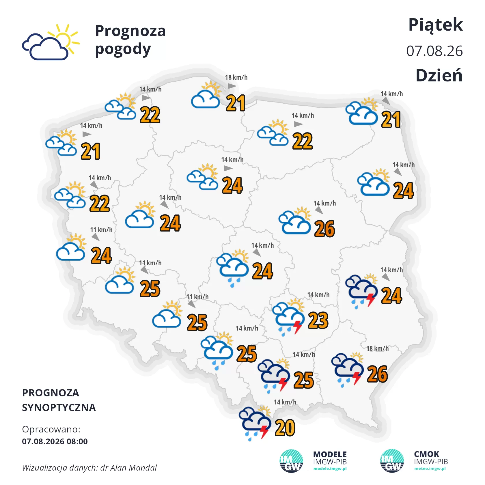 Lokalna Gazeta Internetowa 10 Mapa Pogodowa Polski 7 Sierpnia 2026