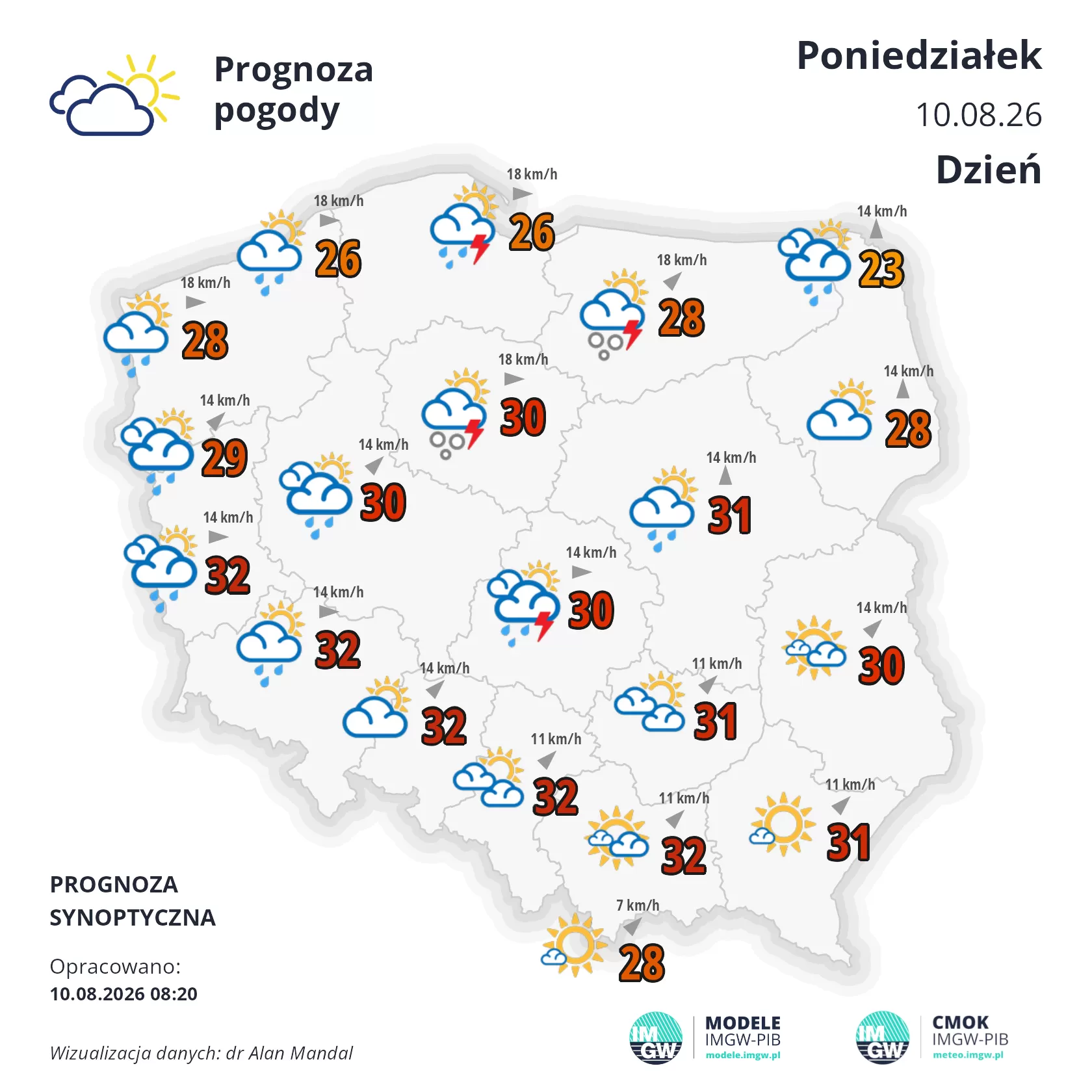 Lokalna Gazeta Internetowa 29 Mapa Pogodowa Polski 10 Sierpnia 2026