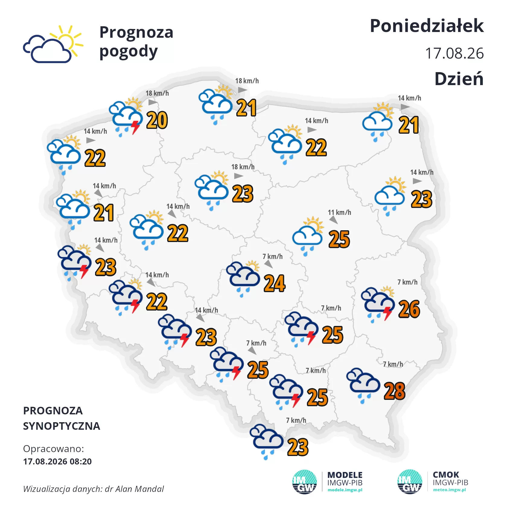 Lokalna Gazeta Internetowa 29 Mapa Pogodowa Polski 17 Sierpnia 2026
