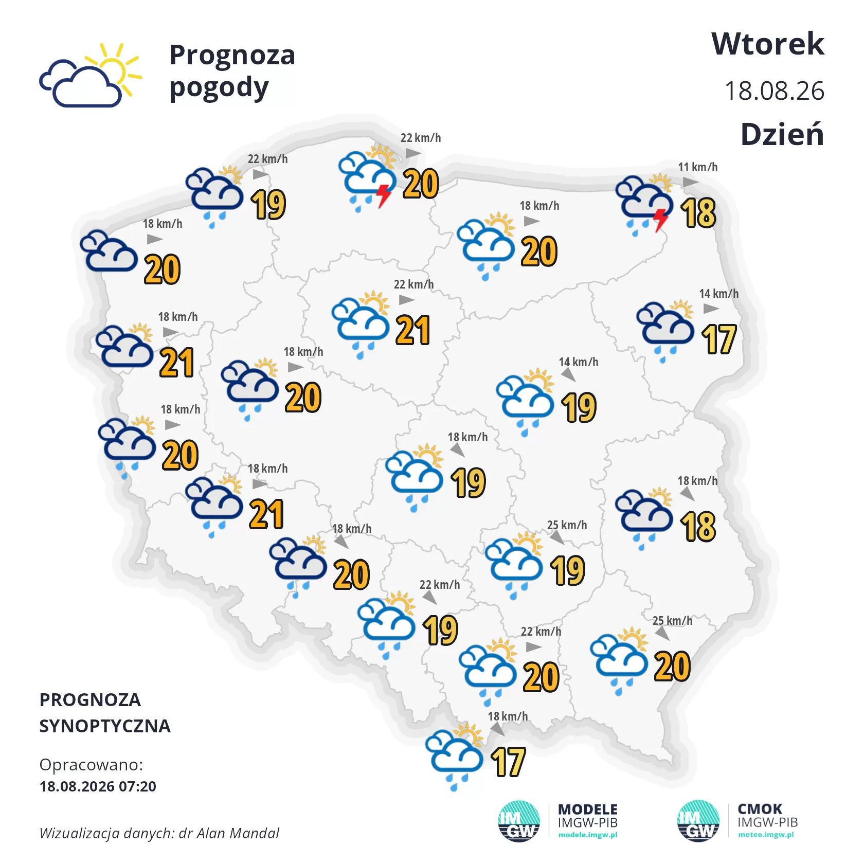 Lokalna Gazeta Internetowa 28 Mapa Pogodowa Polski 18 Sierpnia 2026