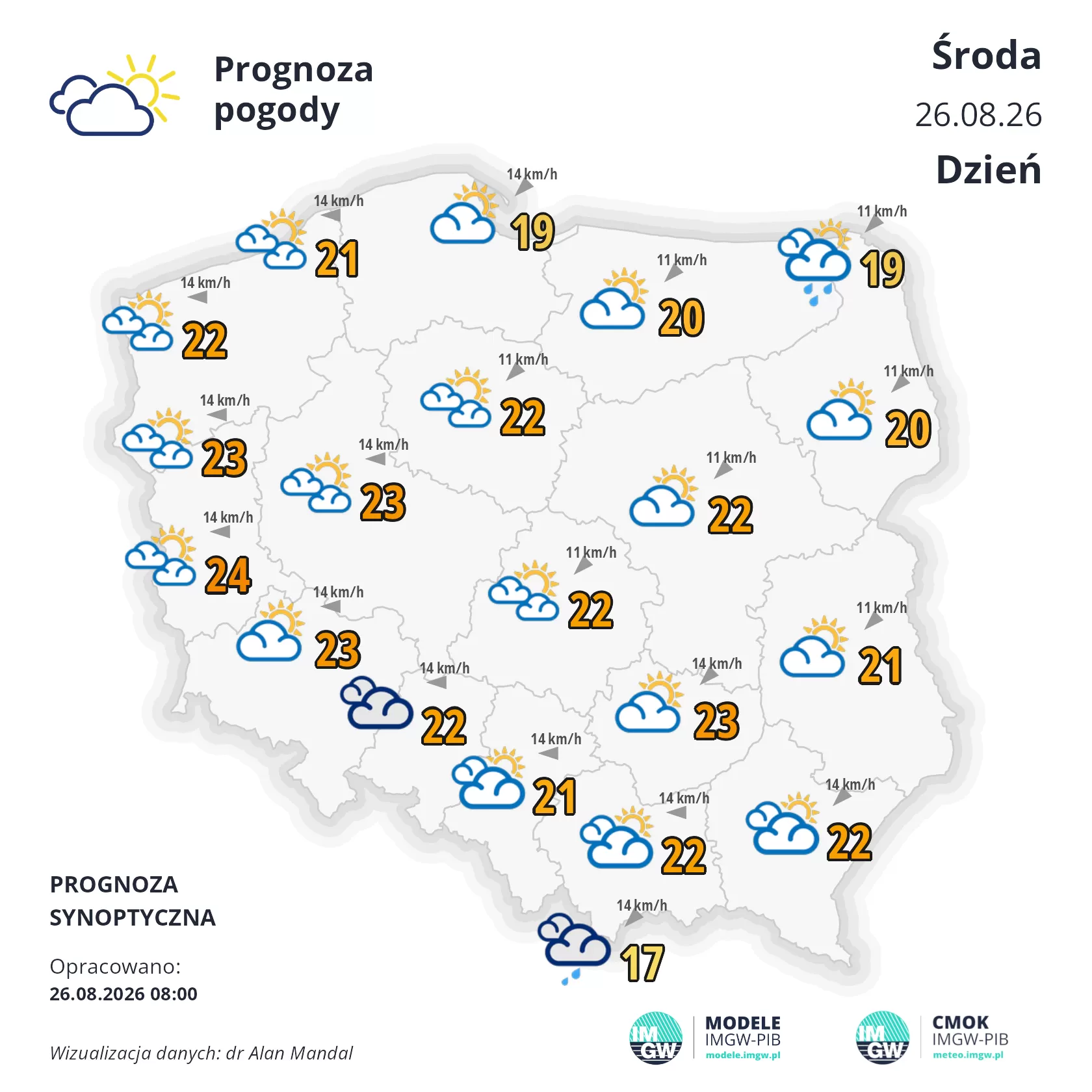 Mapa Pogodowa Polski 26 Sierpnia 2026