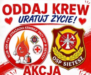 Wakacyjna zbiórka krwi w Domu Strażaka w Sieteszy