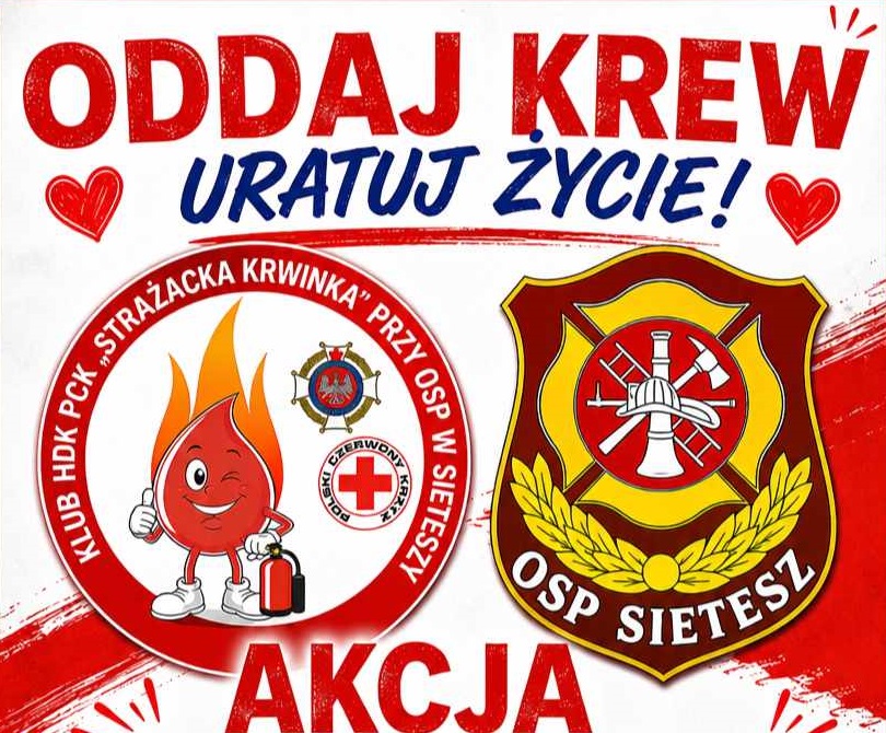 Lokalna Gazeta Internetowa 1 Wakacyjna Zbiórka Krwi W Domu Strażaka W Sieteszy