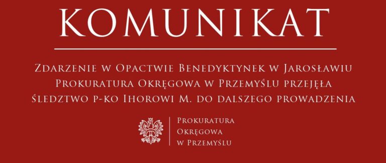 Prokuratura Okręgowa w Przemyślu przejmuje śledztwo przeciwko Ihorowi M.