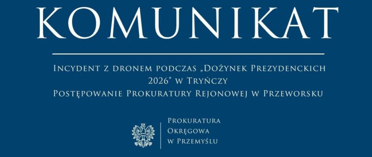 Incydent z dronem podczas „Dożynek Prezydenckich 2026” w Tryńczy