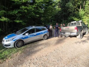 Wspólne działania łańcuckich policjantów ze strażą leśną