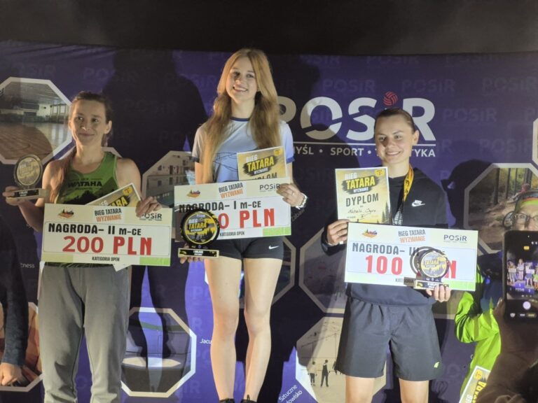 Dominika Lorenc na podium