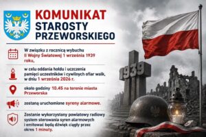 Komunikat o włączeniu syren 1 września 2026
