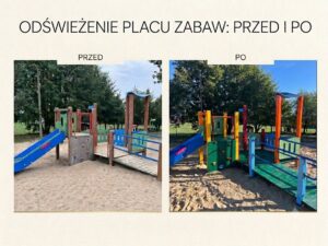 Metamorfoza placu zabaw w Adamówce. Mieszkańcy stworzyli "Ogród Życia i Zabawy"
