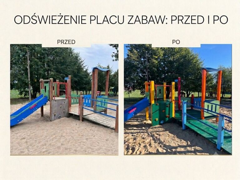 Metamorfoza placu zabaw w Adamówce. Mieszkańcy stworzyli "Ogród Życia i Zabawy"