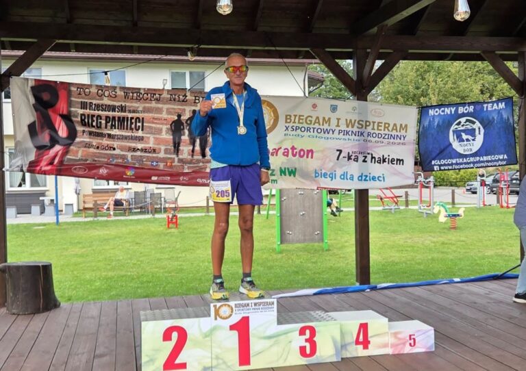 Stanisław Ujma na podium