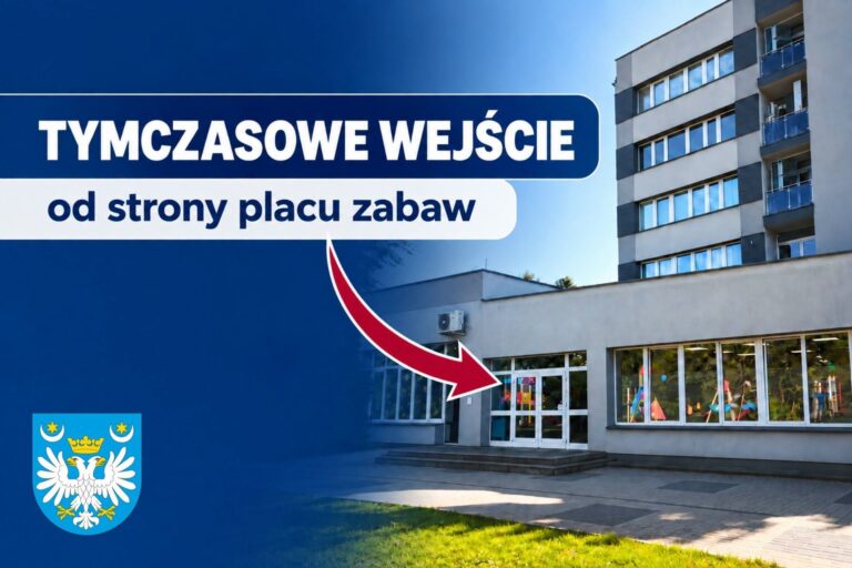 Remont parteru w Starostwie Powiatowym w Przeworsku. Wejście tylko od strony placu zabaw