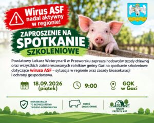 Spotkanie szkoleniowe dla hodowców trzody chlewnej w Gaci